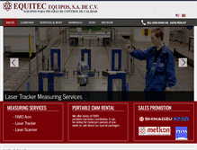 Tablet Screenshot of equitec.com.mx